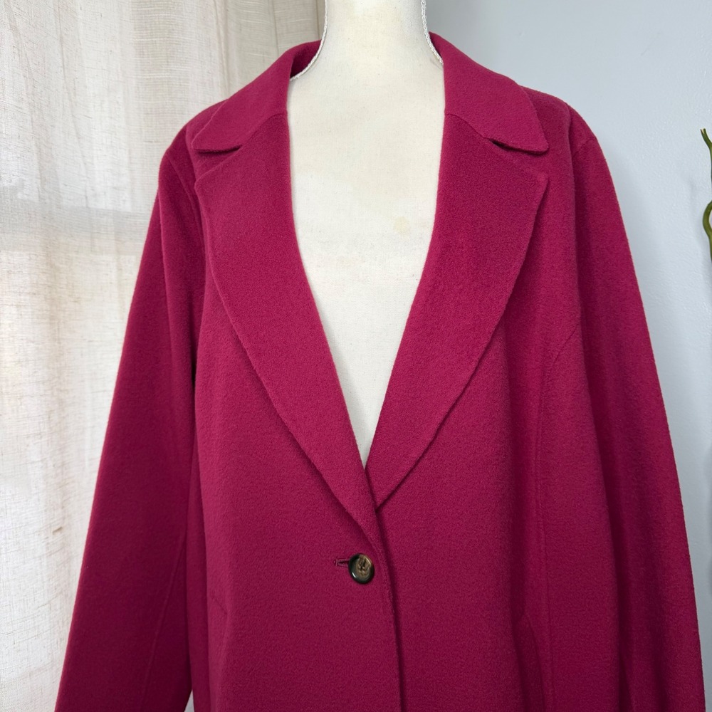 Talbots Double Faced Wool Coat Jacket Single Butt… - image 4